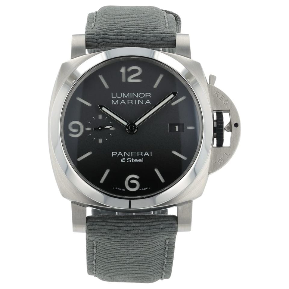 Panerai NEW Luminor Marina Steel Grey Dial 44mm Automatic Men’s Watch PAM01358