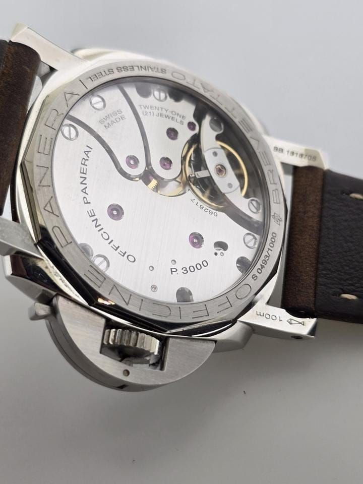 Panerai Pam 00663 Luminor Acciaio Brevettato 3 Day Pwr Res Manual 47mm