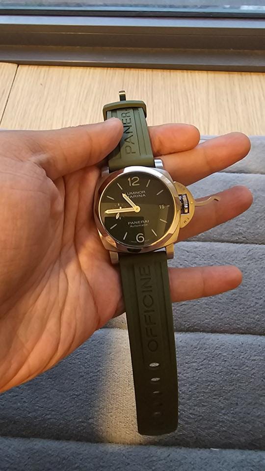 Panerai Luminor Marina Quaranta Verde Militare Limited Release Full Set with e-receipt