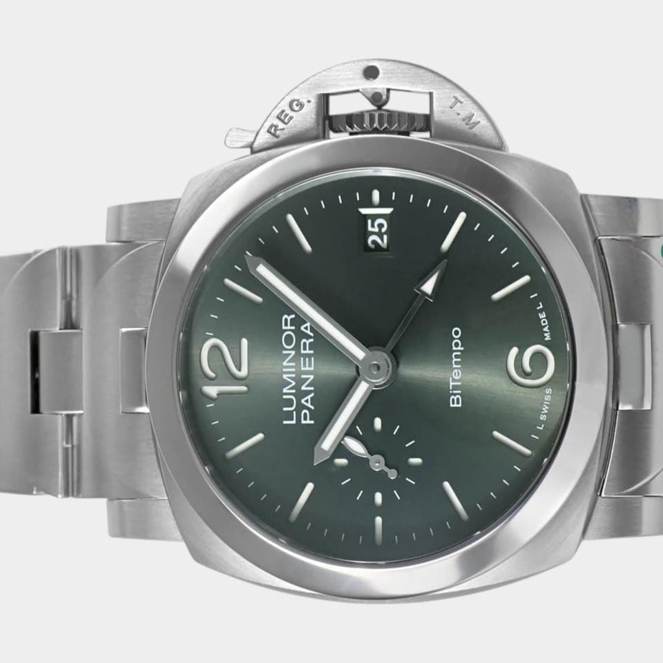 Panerai Luminor Quaranta Bitempo / Steel / 40 mm / Box&Papers / PAM 01640