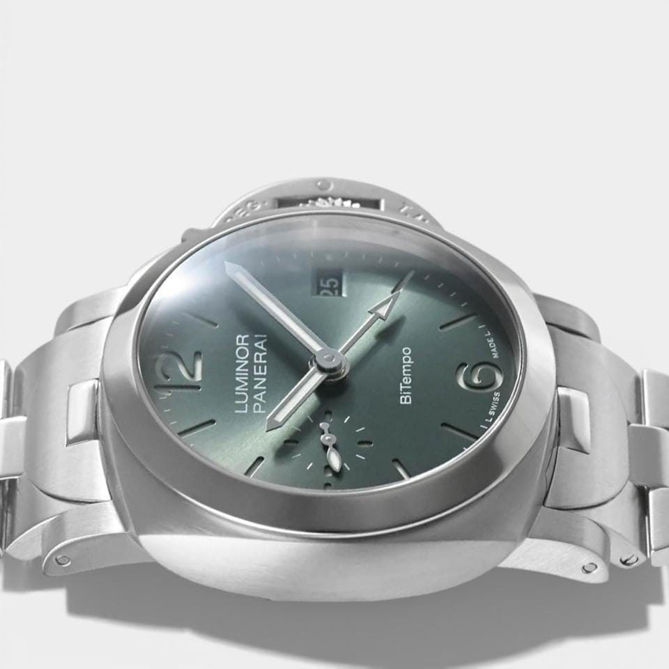Panerai Luminor Quaranta Bitempo / Steel / 40 mm / Box&Papers / PAM 01640