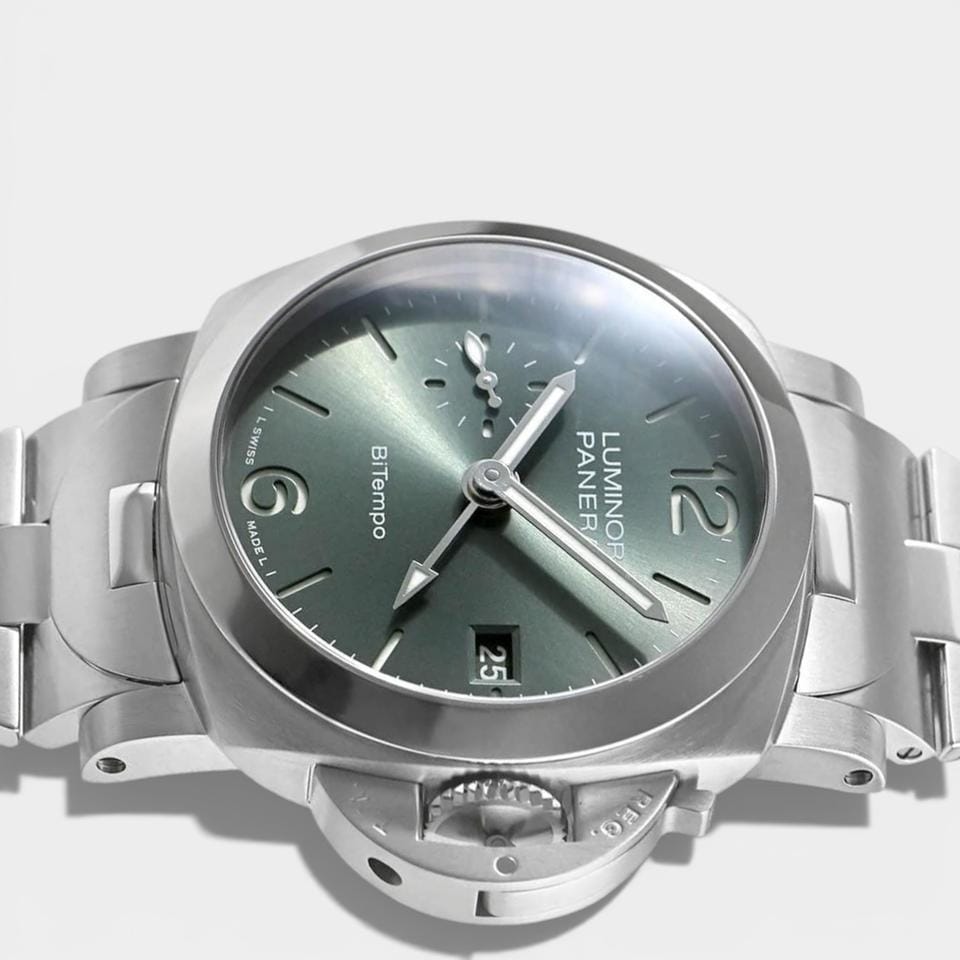Panerai Luminor Quaranta Bitempo / Steel / 40 mm / Box&Papers / PAM 01640