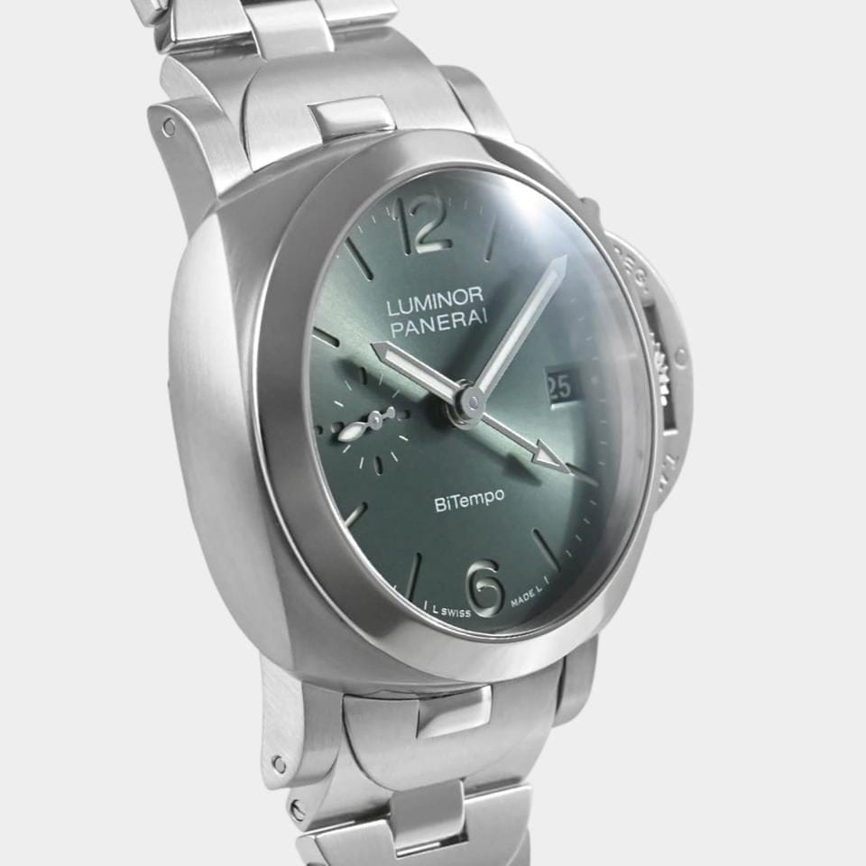 Panerai Luminor Quaranta Bitempo / Steel / 40 mm / Box&Papers / PAM 01640