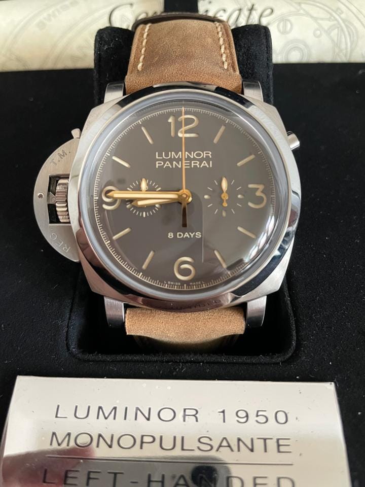 Panerai Luminor 1950 Chrono Left-handed 8 Monopulsante Full Set Special Edition