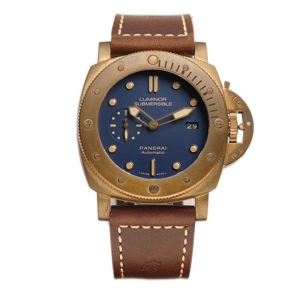 Panerai Officine Submersible 47mm 1950 Bronzo Blue Dial Number One Of 1000 LTD ED NOS