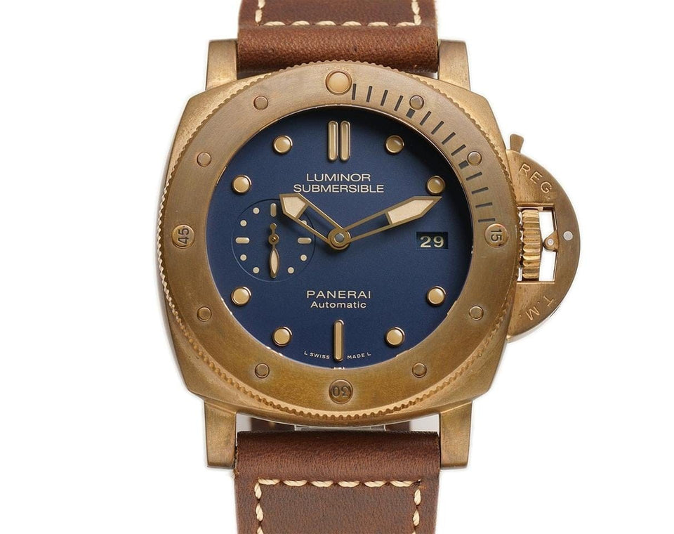 Panerai Officine Submersible 47mm 1950 Bronzo Blue Dial Number One Of 1000 LTD ED NOS