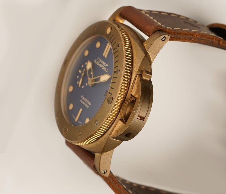 Panerai Officine Submersible 47mm 1950 Bronzo Blue Dial Number One Of 1000 LTD ED NOS