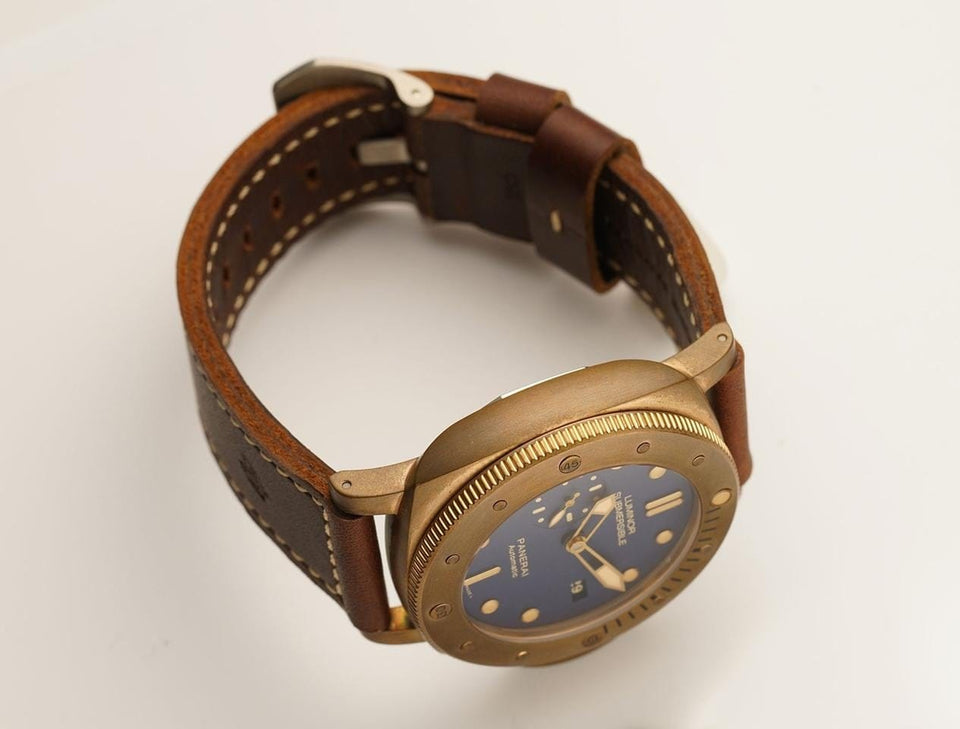 Panerai Officine Submersible 47mm 1950 Bronzo Blue Dial Number One Of 1000 LTD ED NOS