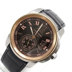 Cartier Calibre de Cartier Automatic 42mm Leather Strap Men's Watch W7100051