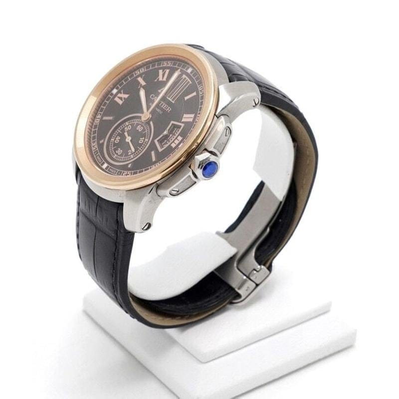 Cartier Calibre de Cartier Automatic 42mm Leather Strap Men's Watch W7100051