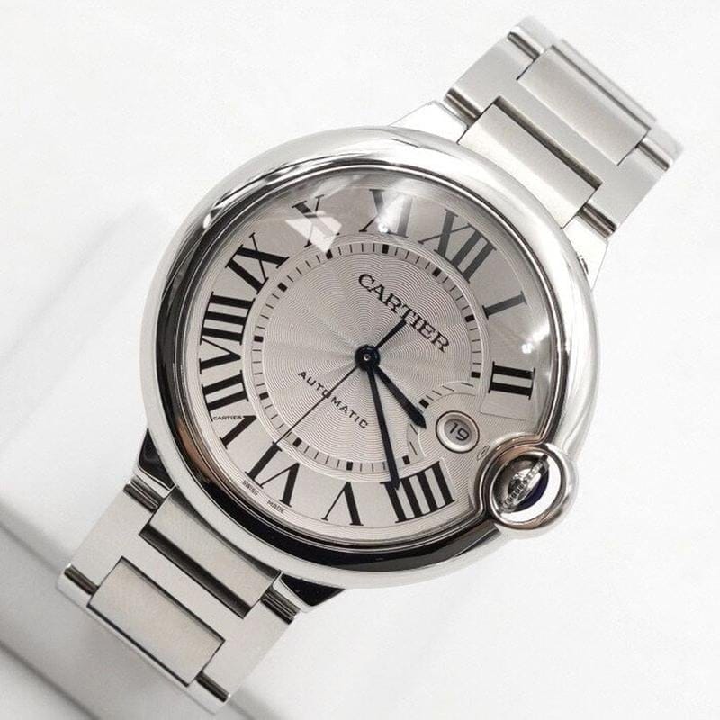 Cartier Ballon Bleu 42mm Large Automatic Steel Men's Watch 51435