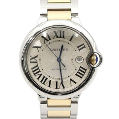 Cartier Ballon Bleu 42mm W69009 Z3 18 K Yellow Gold Combination Ballon Bleu de 42 MM Automatic Men's Watch