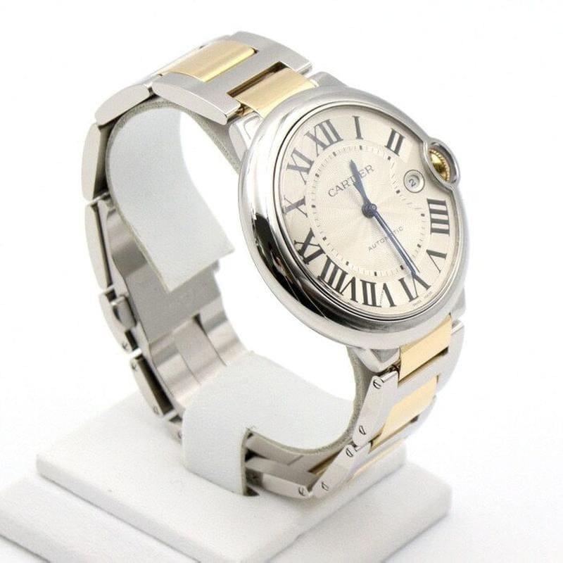 Cartier Ballon Bleu 42mm W69009 Z3 18 K Yellow Gold Combination Ballon Bleu de 42 MM Automatic Men's Watch