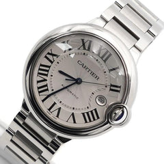 Cartier Ballon Bleu 42mm Large Automatic Steel Men's Watch W69012 Z4