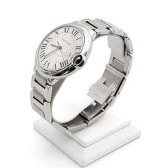 Cartier Ballon Bleu 42mm Large Automatic Steel Men's Watch W69012 Z4