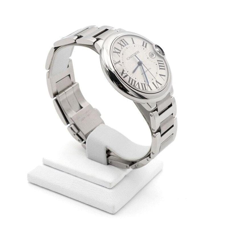 Cartier Ballon Bleu 42mm Large Automatic Steel Men's Watch W69012 Z4
