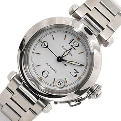 Cartier Pashade Cartier 35mm White Dial Steel Automatic Watch