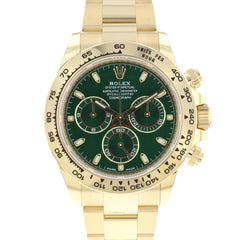 Rolex | Daytona | 116508 | Yellow gold | 40 x 47.3 mm | Yellow gold | Green | Automatic