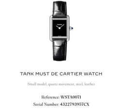 Cartier Tank