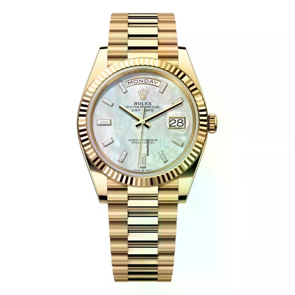 Rolex | Day-Date | 228238-0071 | 40 mm | Yellow gold | Mother of pearl | Automatic