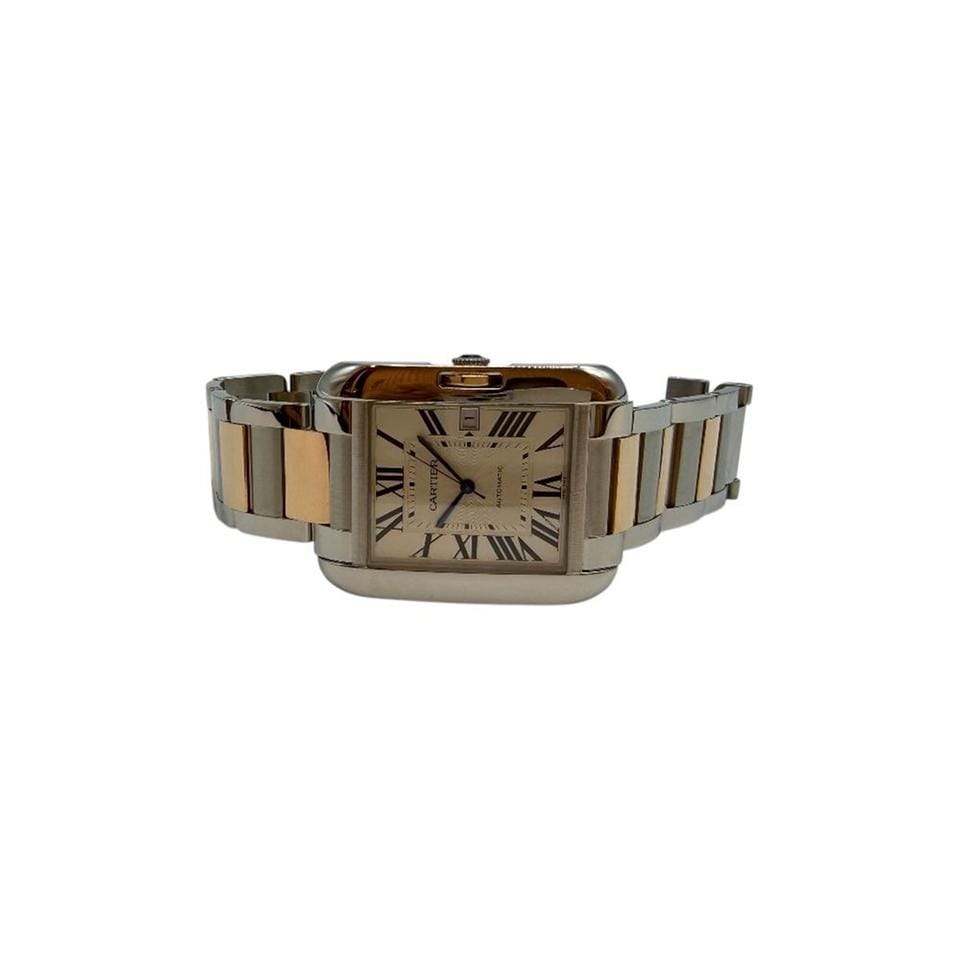 Cartier Tank Anglaise18 K Pink Gold Combi Watch XL 3507