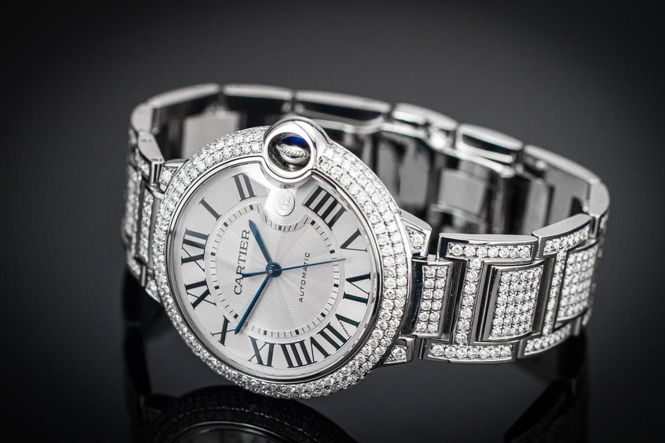 Cartier Ballon Bleu 42mm FULL ICED 42mm