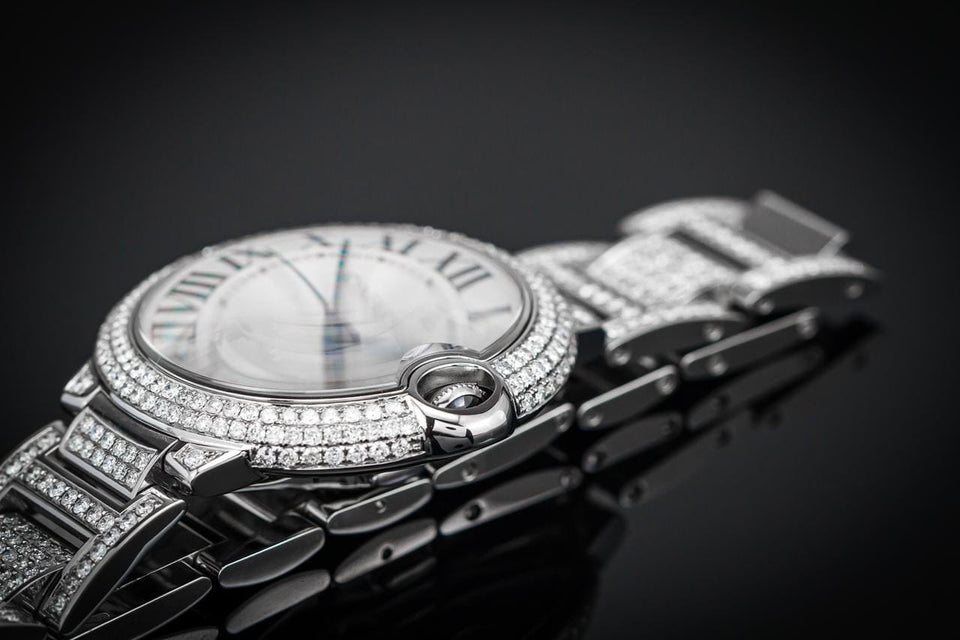 Cartier Ballon Bleu 42mm FULL ICED 42mm
