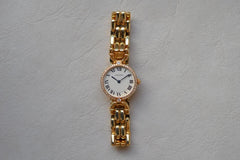 Cartier Vendôme Louis Cartier V.L.C. 18k Yellow Gold Diamond Bezel Full Set NOS