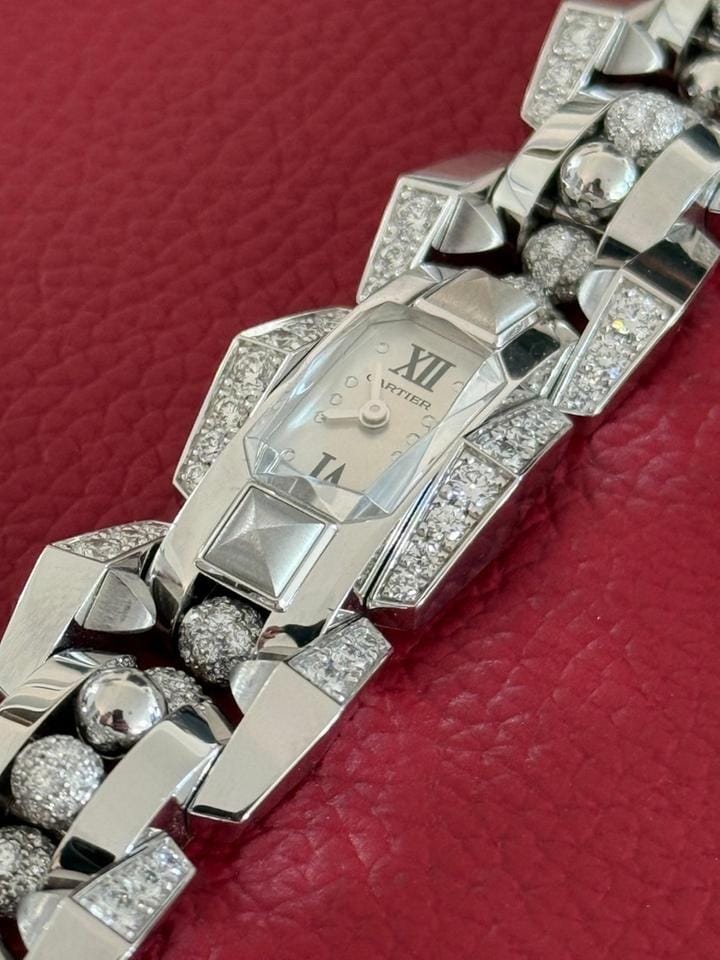 Cartier Clash [Un]limited Sunray Silver Dial White Gold WJMB0002