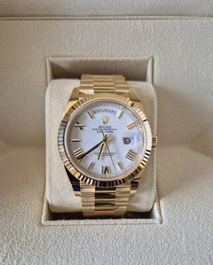 Rolex | Day-Date | 228238 | Yellow gold | 40 mm | Yellow gold | White | Automatic