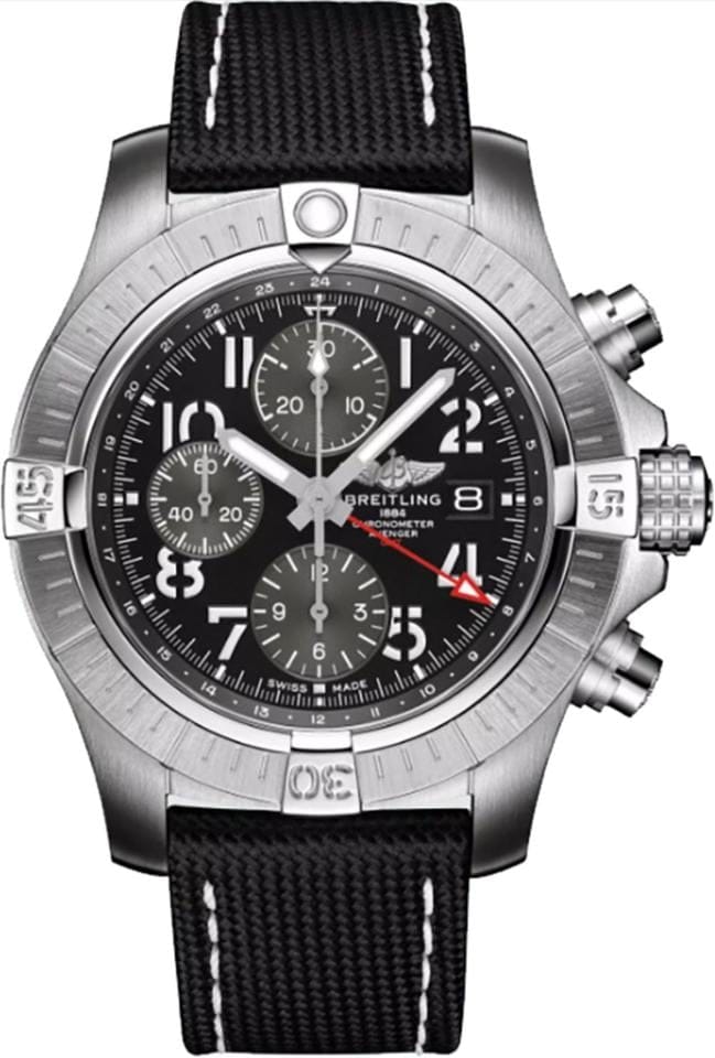 Breitling Avenger Chronograph GMT 45 Men's Watch A24315101 B1 X2 Full Complete Set