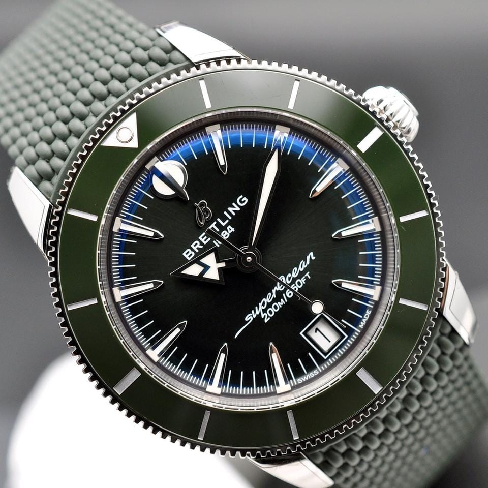 Breitling Superocean Heritage NEW Full Set Green Superocean Heritage B31 Automatic 40