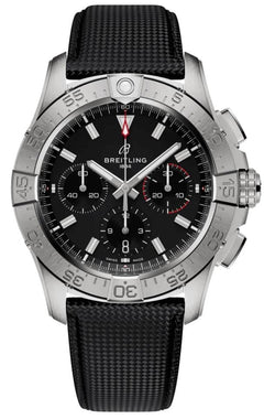Breitling Avenger B01 Chronograph 42mm Black Dial Stainless Steel Men's Watch AB0146101 B1 X1 Complete Full Set