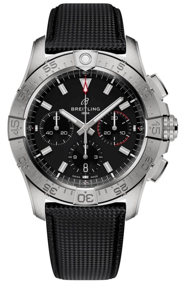 Breitling Avenger B01 Chronograph 42mm Black Dial Stainless Steel Men's Watch AB0146101 B1 X1 Complete Full Set