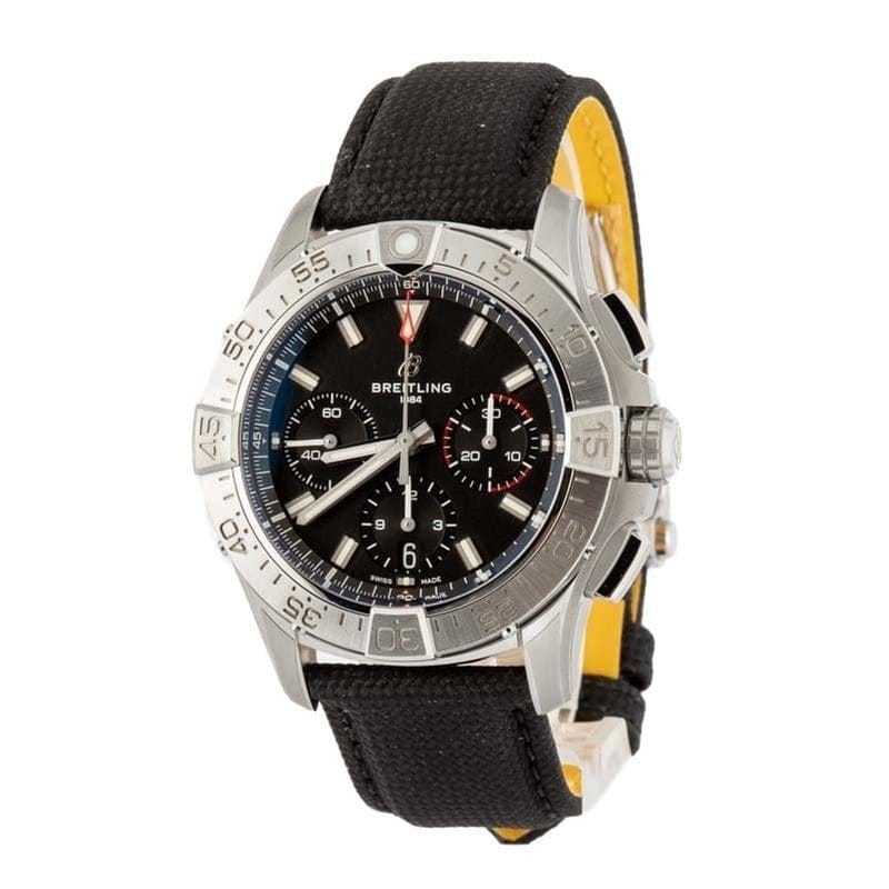 Breitling Avenger B01 Chronograph 42mm Black Dial Stainless Steel Men's Watch AB0146101 B1 X1 Complete Full Set