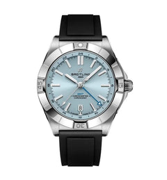 Breitling Chronomat GMTAutomatic GMT 40mm Ice Dial Platinum Bezel BRAND NEW UNWORN WITH BREITLING WARRANTY