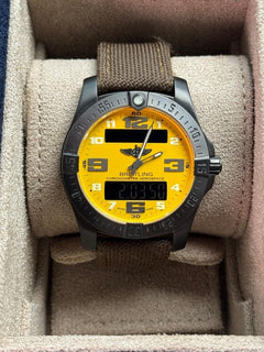 Breitling Aerospace EVONight Mission Very rare Breitling Aerospace night mission yellow dail