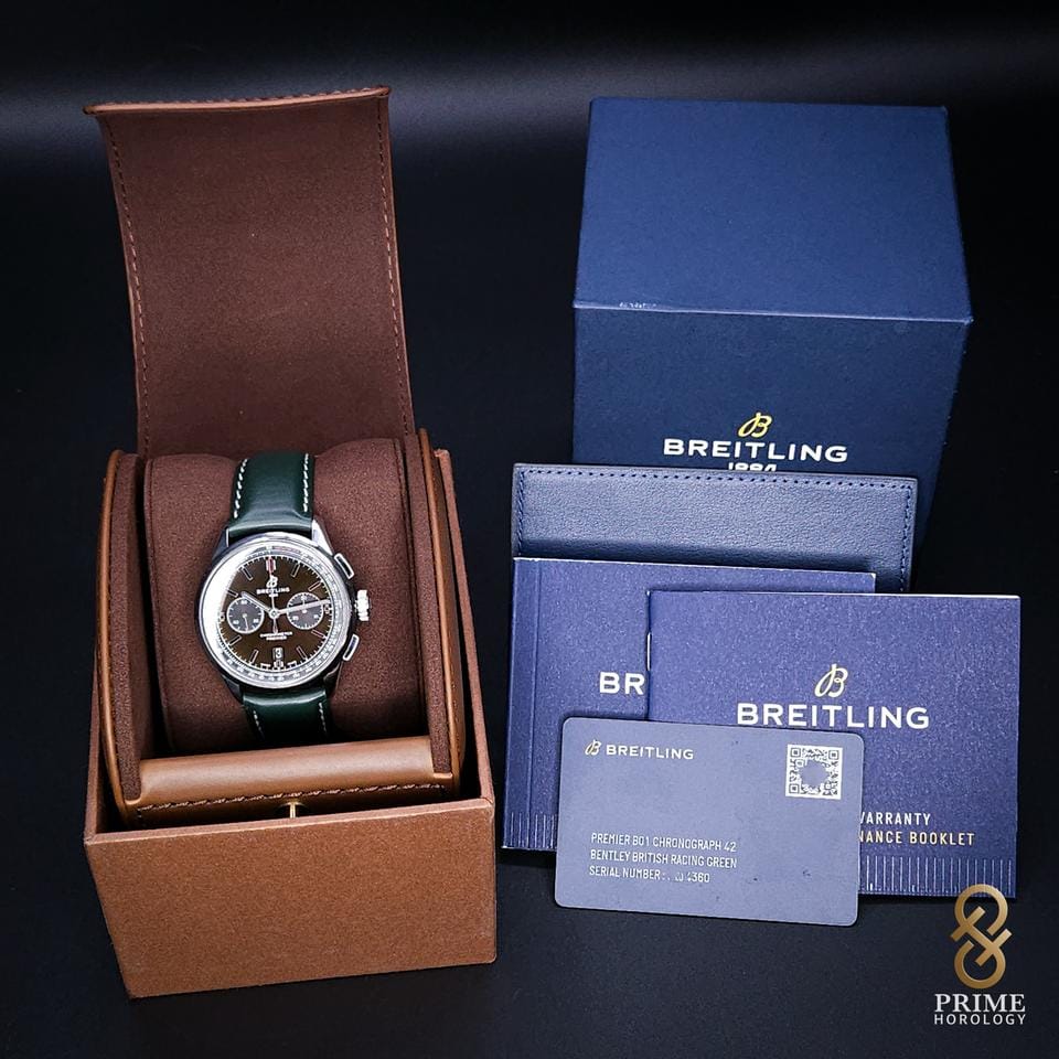 Breitling for Bentley Premier B01 Chronograph 42 Bentley Like New and Complete Set