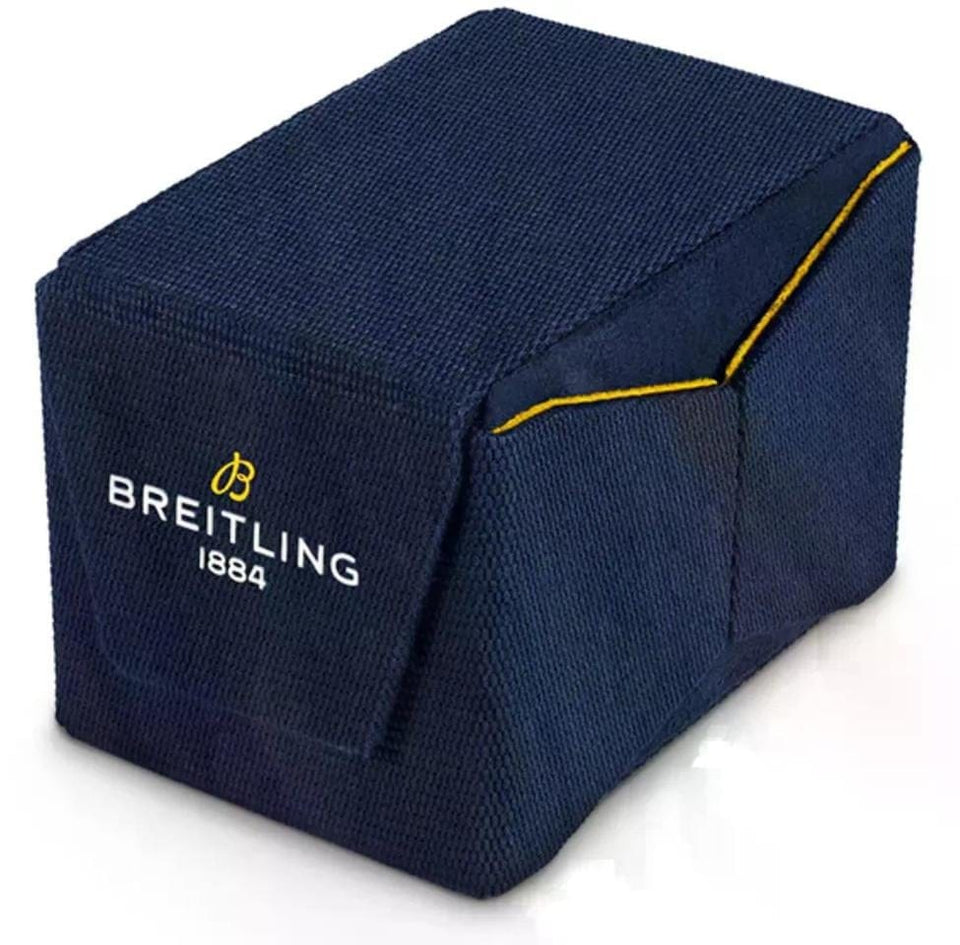 Breitling Super Avenger B01 Chronograph 46mm Blue Dial Leather Strap Steel Men's Watch EB0148101 C1 X1 Complete Full Set