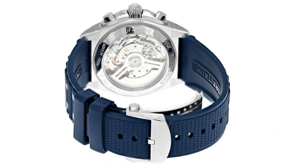Breitling Chronomat 42 B01 42 Blue & Black Dial Steel Men's Watch AB0134101 C1 S1 Full Complete Set