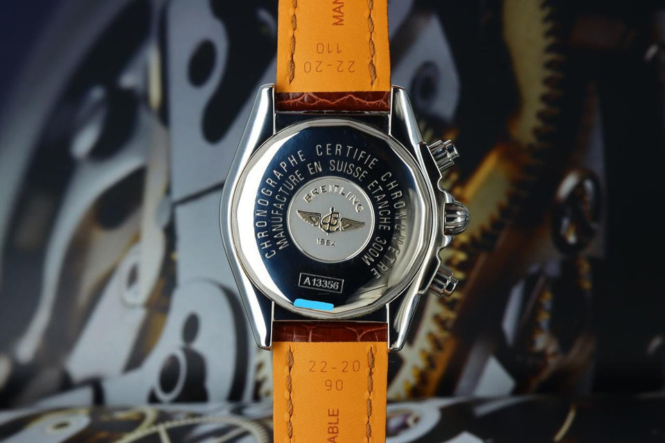 Breitling Chronomat Evolution44 Evolution Mother-of-Pearl Stainless Steel A13356 Brown Alligator Deployant