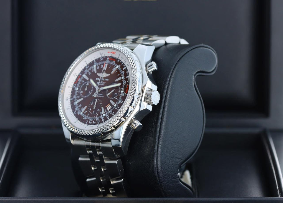 Breitling Bentley Motors Havana T Special Edition Bronze Dial Chronograph A25362 Super Rare
