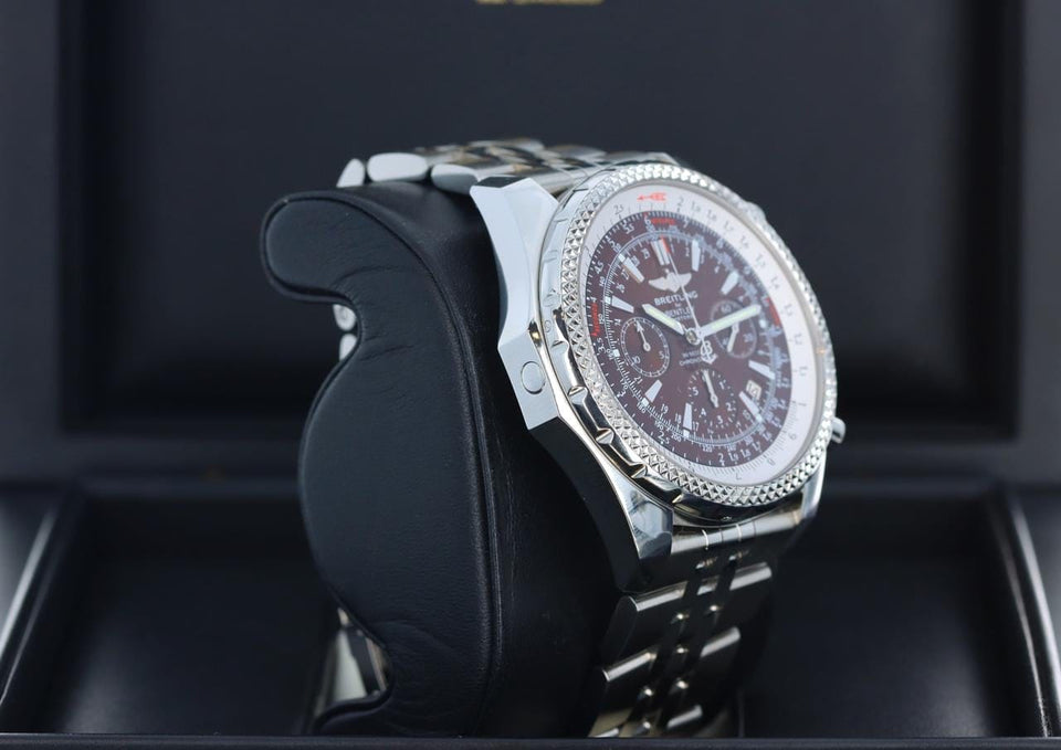 Breitling Bentley Motors Havana T Special Edition Bronze Dial Chronograph A25362 Super Rare