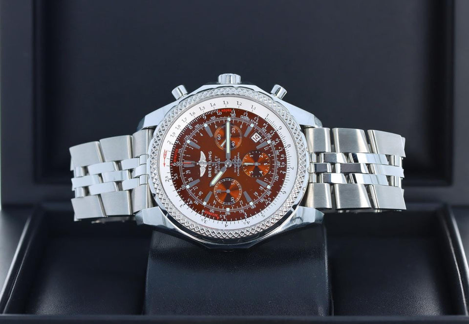 Breitling Bentley Motors Havana T Special Edition Bronze Dial Chronograph A25362 Super Rare