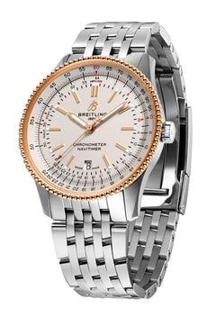 Breitling Navitimer U17326 Navitimer 41 18k Rose Gold Stainless Steel Automatic Mens Watch