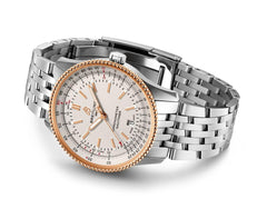 Breitling Navitimer U17326 Navitimer 41 18k Rose Gold Stainless Steel Automatic Mens Watch