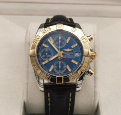 Breitling Chrono Galactic Chronomat Galactic Acciaio Oro Full Set da Collezione Revisionato