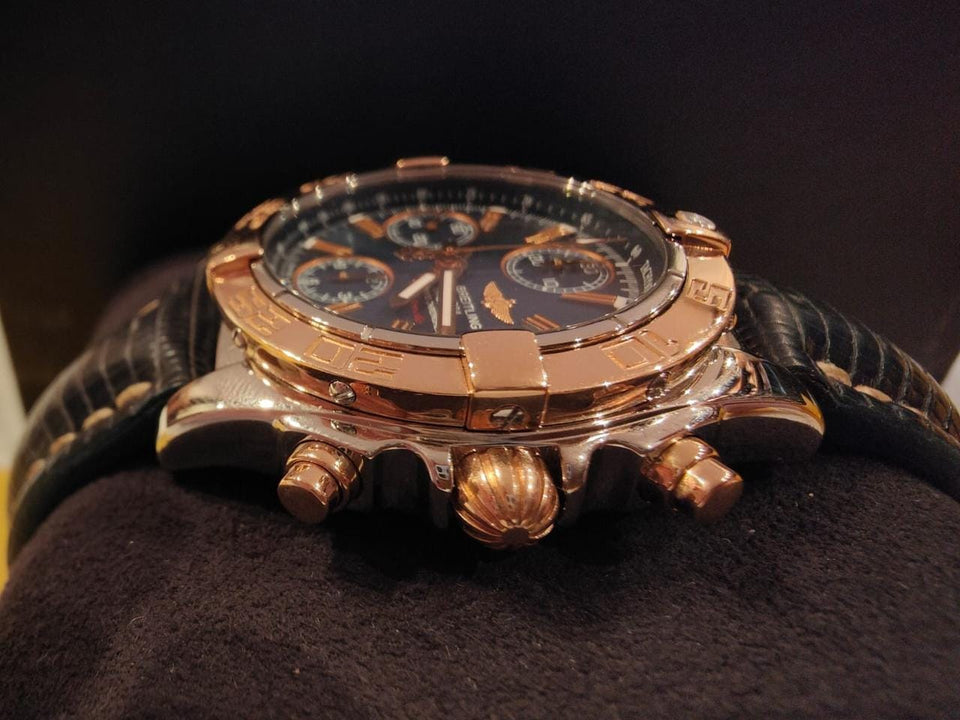 Breitling Chrono Galactic Chronomat Galactic Acciaio Oro Full Set da Collezione Revisionato