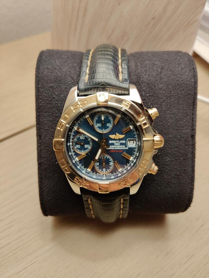 Breitling Chrono Galactic Chronomat Galactic Acciaio Oro Full Set da Collezione Revisionato