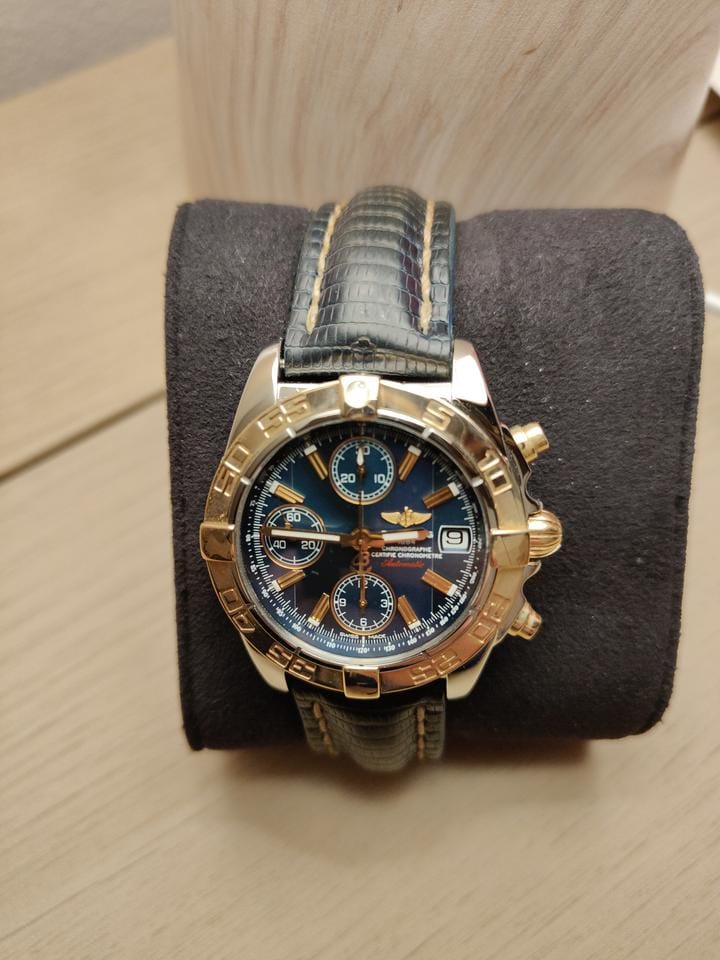 Breitling Chrono Galactic Chronomat Galactic Acciaio Oro Full Set da Collezione Revisionato